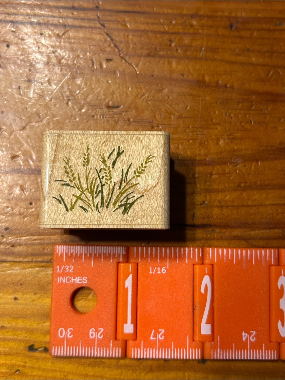 Prairie Grass rubber stamp.